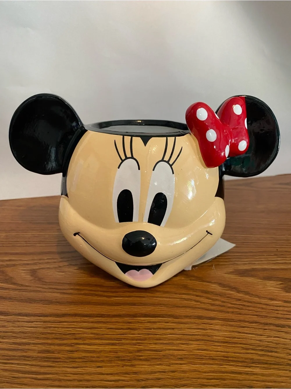Disney Minnie Bust Planter Pot - Black and Cream